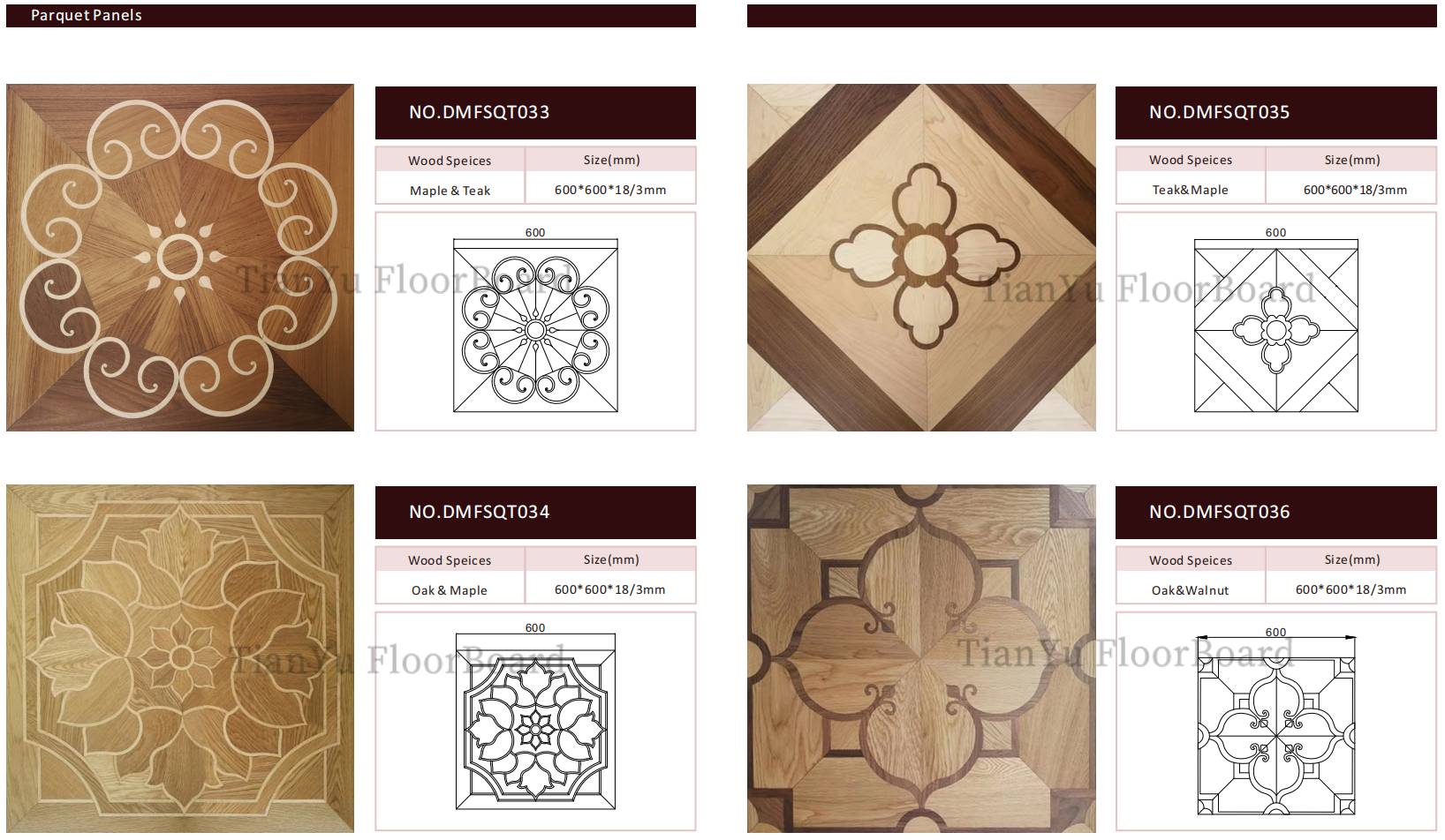 激光切割拼花地板 Laser Cuttings Parquet Tiles