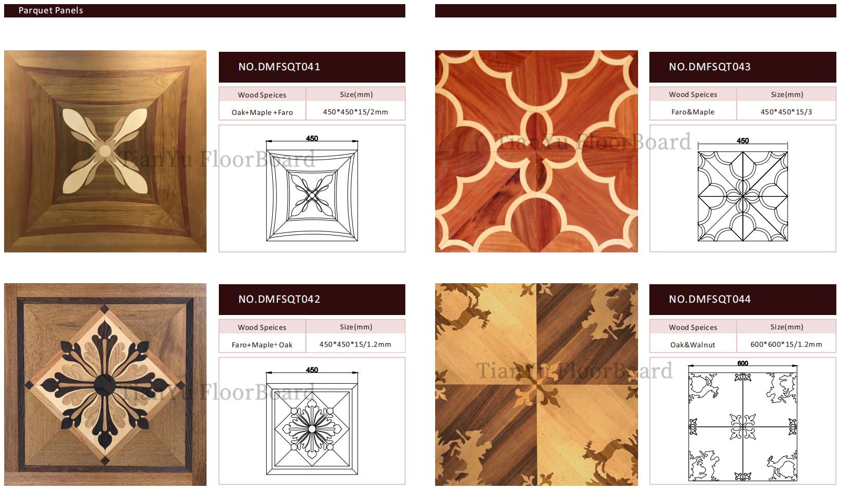 激光切割拼花地板 Laser Cuttings Parquet Tiles