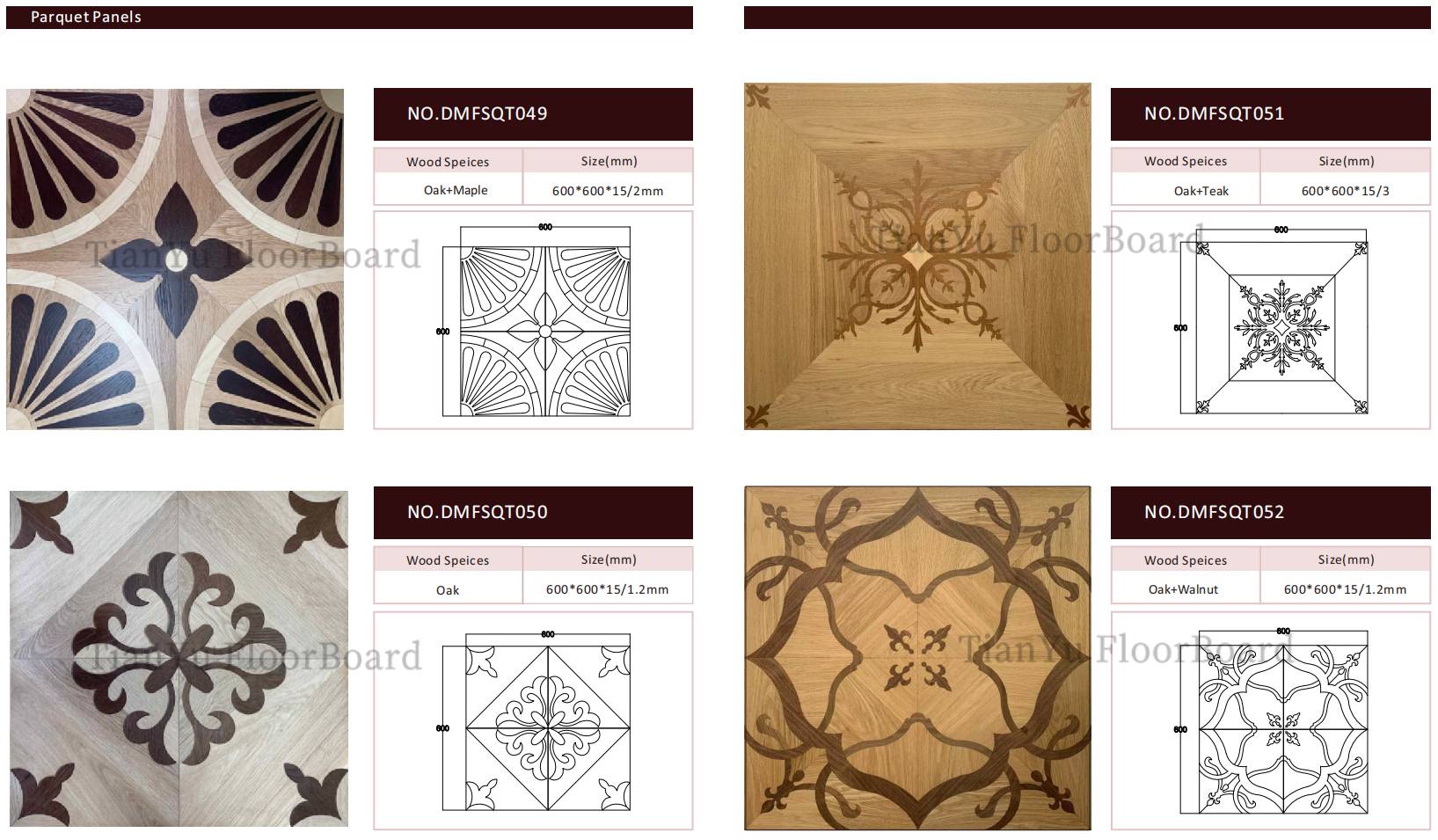 激光切割拼花地板 Laser Cuttings Parquet Tiles